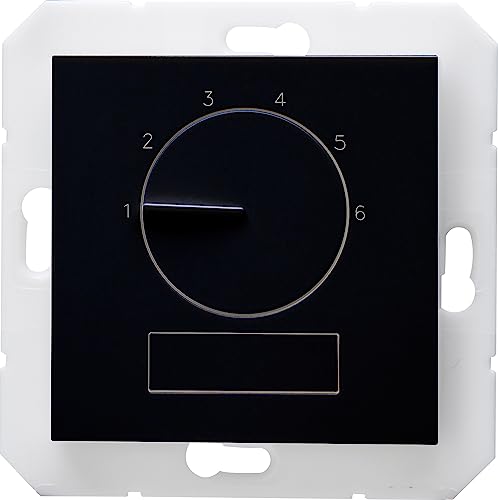 Kopp HK07 - elektronisches Raumthermostat Premium, Farbe: schwarz matt - (1 Stück) von Kopp