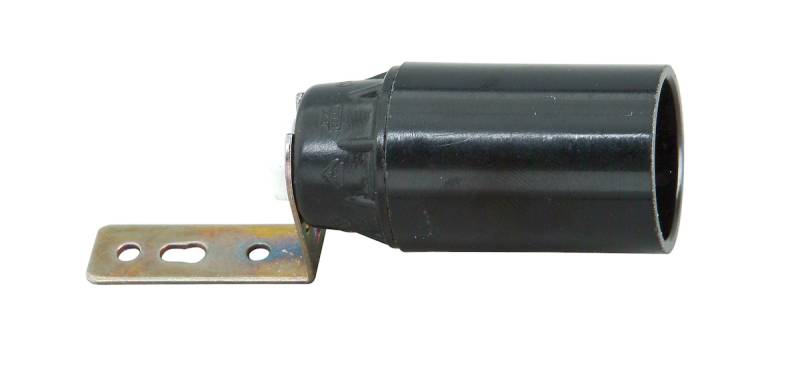 Kopp Isolierstoff-Fassung mit Befestigungswinkel E14 schwarz von Kopp