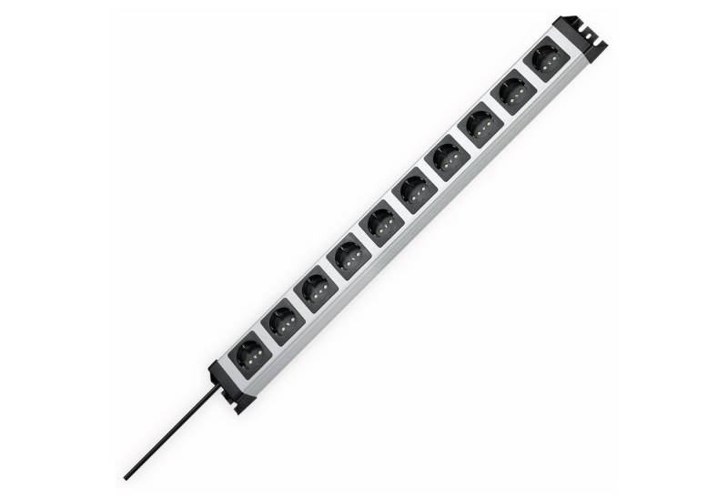 Kopp KOPP Steckdosenleiste POWERversal, 10-fach, silber/schwarz Mehrfachsteckdose von Kopp