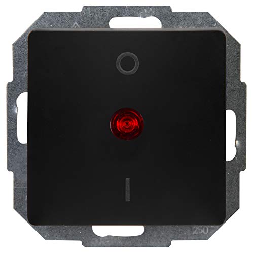 Kopp Paris 2-poliger Schalter, beleuchtet, 10AX, 250V~, IP20, schwarz, matte Oberfläche, 650250080 Kopp Paris 2-poliger Schalter, beleuchtet, 10AX, 250V~, IP20, schwarz, matte Oberfläche, 650250080 von Kopp