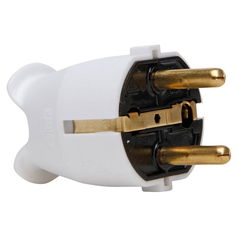 Kopp Schutzkontakt-Stecker weiß von Kopp