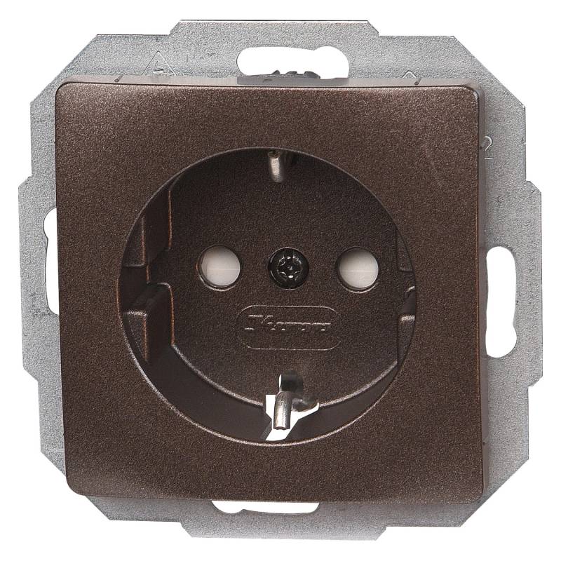 Kopp Steckdose 1-fach Paris Palisanderbraun von Kopp