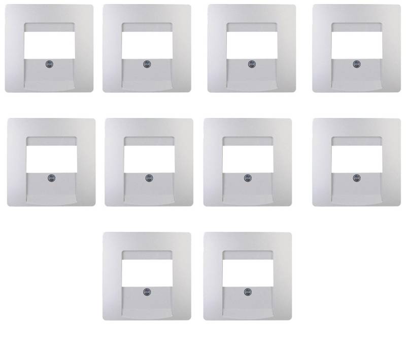 Kopp Steckdose Paris TAE-Abdeckung für TAE-Anschlussdose [10ERPACK], 2-fach USB-Steckdose von Kopp