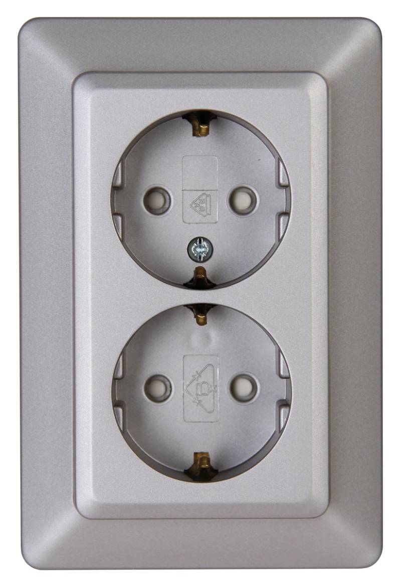 Kopp Steckdose edelstahl - 927720089 von Kopp