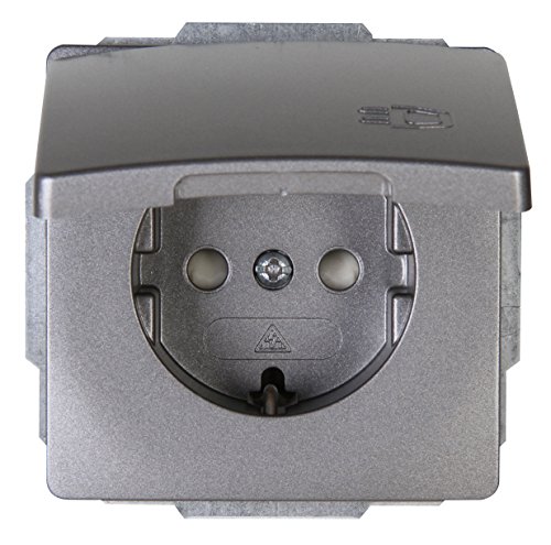 Kopp Steckdose mit Deckel, 1 Stück, platin, 924343081 Venedig Kopp Steckdose mit Deckel, 1 Stück, platin, 924343081 Venedig von Kopp