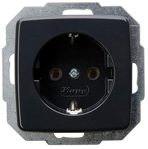 Kopp Steckdose ohne erhöhten Berührungsschutz, 16A, 250V, Rivo anthrazit, 945015088 Kopp Steckdose ohne erhöhten Berührungsschutz, 16A, 250V, Rivo anthrazit, 945015088 von Kopp
