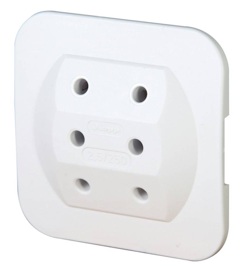 Kopp Steckdosen-Adapter 3-fach arktis-weiß von Kopp