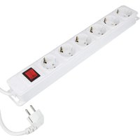 Kopp 233002019 Steckdosenleiste mit Schalter 6fach Weiß Schutzkontakt 1 St. von Kopp