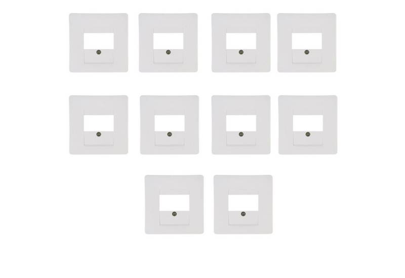 Kopp Unterputz-Steckdose Venedig Abdeckung TAE-Telefon-Anschlussdose [10erpack], 10-St., Geeignet für 1-3 Anschlüsse von Kopp