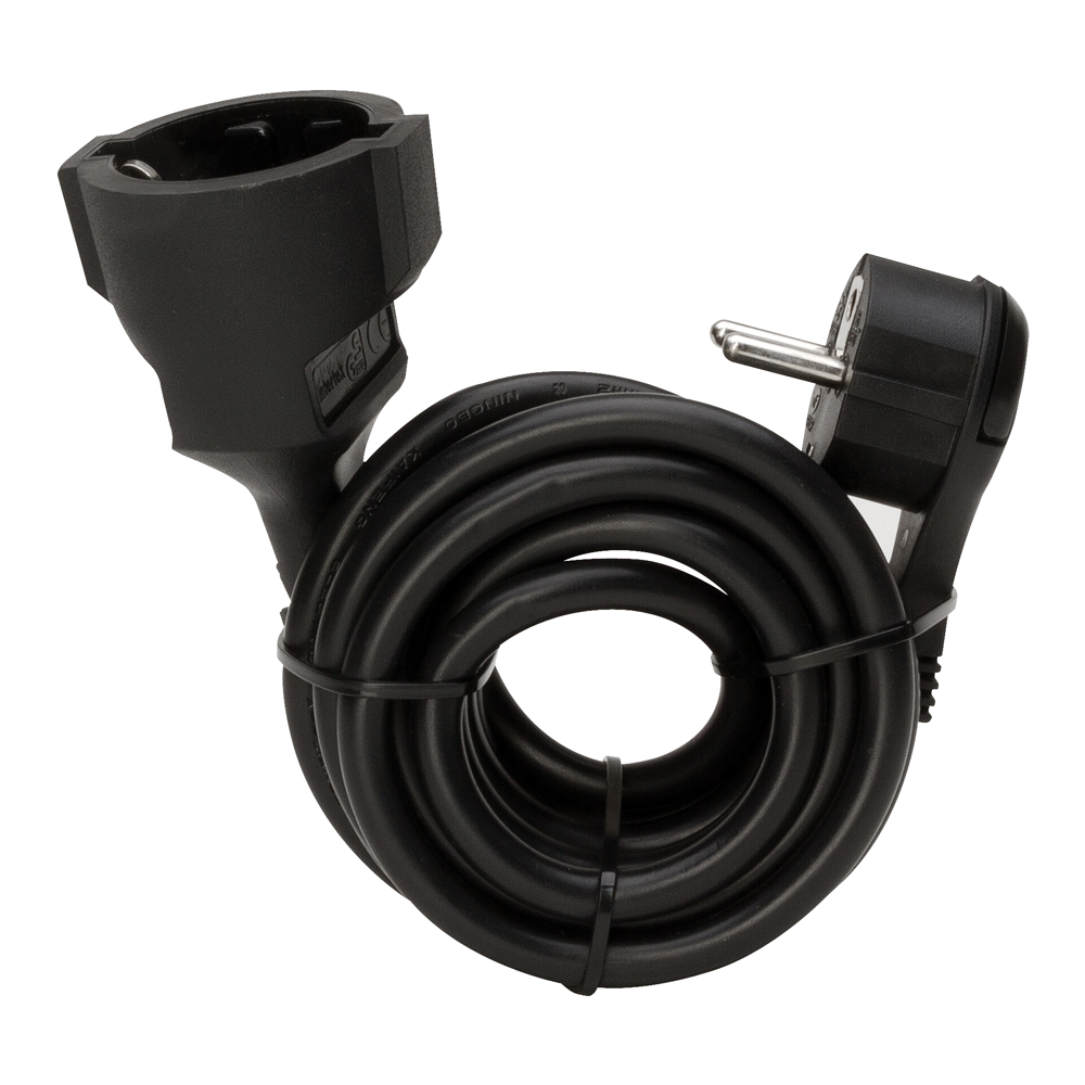 Kopp Verlängerungskabel mit Flachstecker schwarz 5 m Kopp Verlängerungskabel mit Flachstecker schwarz 5 m von Kopp
