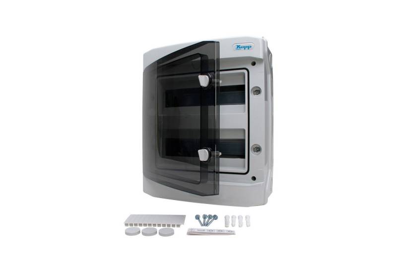 Kopp Verteilerbox KOPP Aufputz-Feuchtraum-Verteilerkasten N24D, IP65, mit Tür, 2-reihig von Kopp