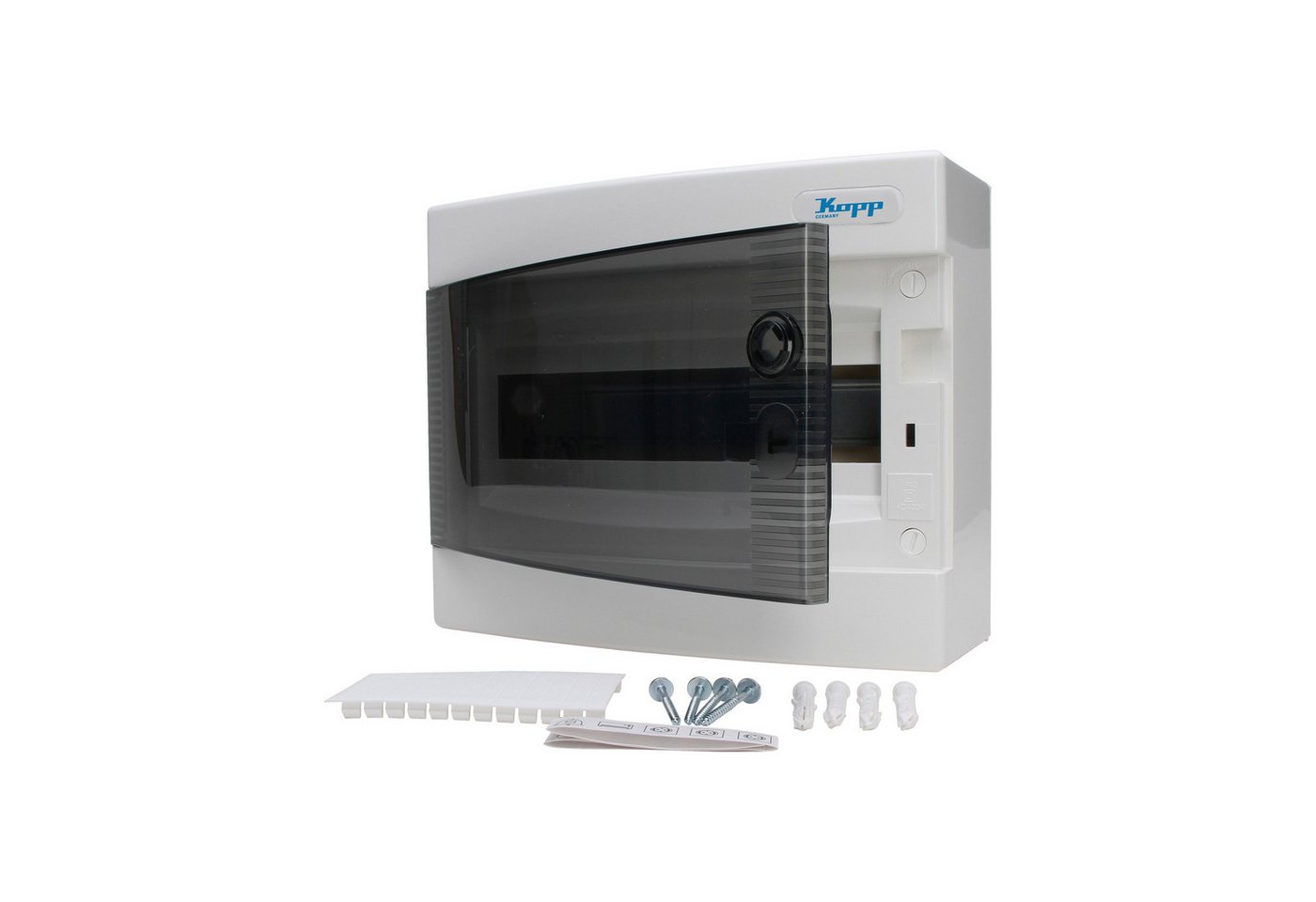 Kopp Verteilerbox KOPP Aufputz-Verteilerkasten N12C, IP40, mit Tür, 1-reihig, 12 Pole Kopp Verteilerbox KOPP Aufputz-Verteilerkasten N12C, IP40, mit Tür, 1-reihig, 12 Pole von Kopp