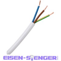 Leichte Schlauchleitung H03VV-F 3×0,75mm², 3-adrig, 5m Ring, weiß - 151605844 - Kopp von Kopp
