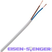 Kopp - Leichte Schlauchleitung H03VV-F 2×0,75mm², 2-adrig, 10m Ring, weiß - 151510843 von Kopp