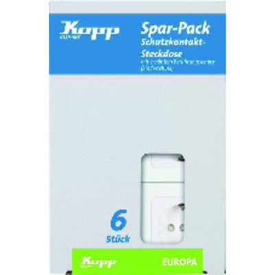 Profi-Pack á 6 Schuko- Steckdosen UP EUR arkt.ws von Kopp