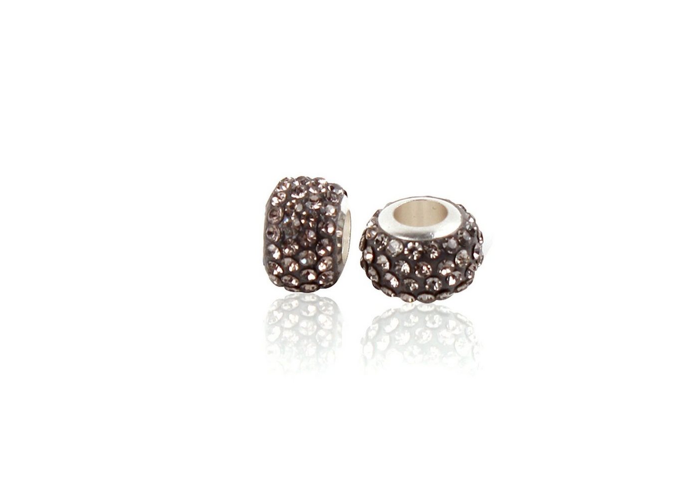 Kopper-24 Bastelperlen Großloch Spacer Charm Perlen Rondelle Stassperlen glitzernd 12 mm, 10 Kopper-24 Bastelperlen Großloch Spacer Charm Perlen Rondelle Stassperlen glitzernd 12 mm, 10 von Kopper-24