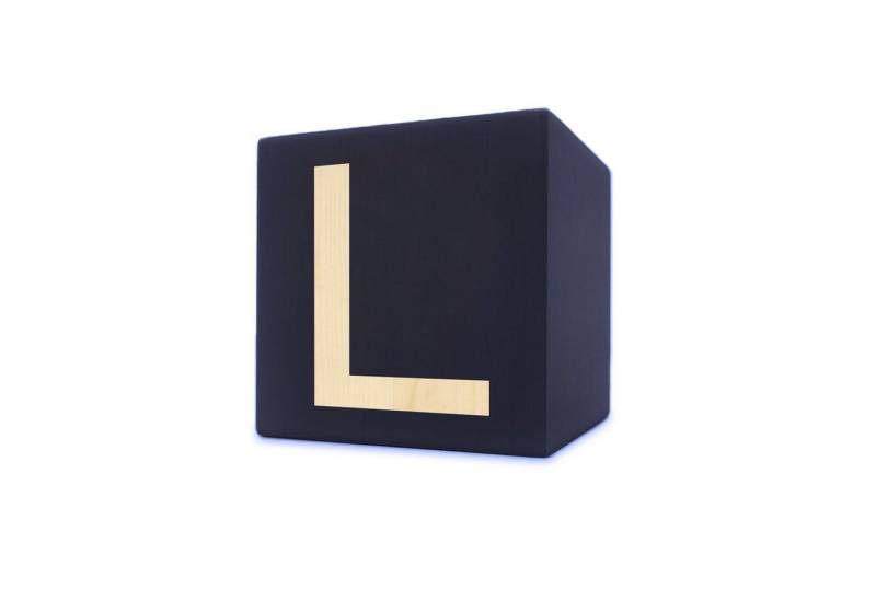 Kopper-24 Deko-Buchstaben Holzbuchstabe Würfel, 5 x 5 cm, schwarz, Buchstabe L Kopper-24 Deko-Buchstaben Holzbuchstabe Würfel, 5 x 5 cm, schwarz, Buchstabe L von Kopper-24