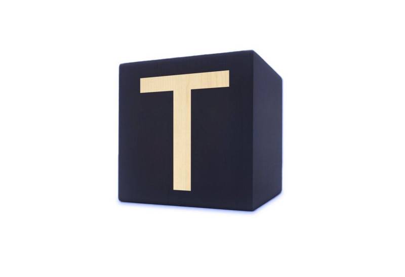 Kopper-24 Deko-Buchstaben Holzbuchstabe Würfel, 5 x 5 cm, schwarz, Buchstabe T Kopper-24 Deko-Buchstaben Holzbuchstabe Würfel, 5 x 5 cm, schwarz, Buchstabe T von Kopper-24