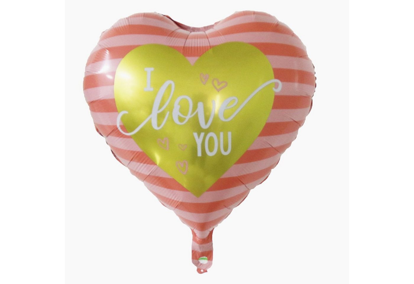 Kopper-24 Folienballon Folienballon Herz 45 cm, I love you rosa gold von Kopper-24