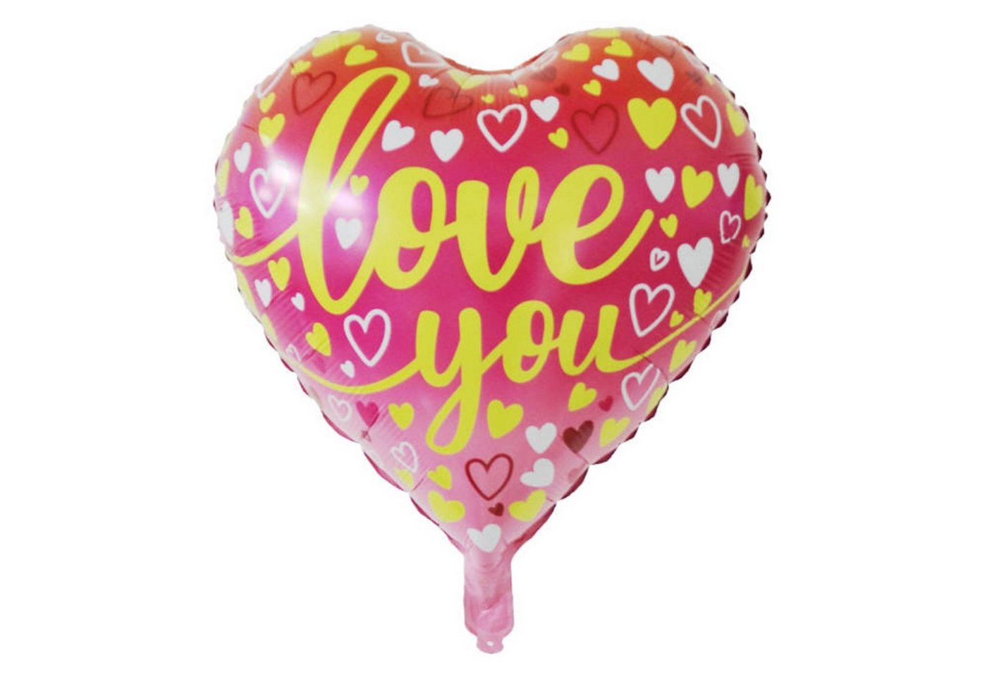 Kopper-24 Folienballon Folienballon Herz 45 cm, I love you rot gold von Kopper-24