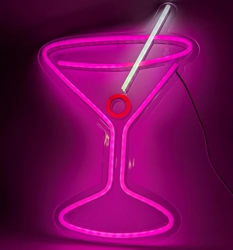 NEON LED Licht, dekorative Wand-Leuchte, Cocktail Glas, pink, ca. 34,7 x 25 cm, Deko-Licht, Wohnzimmer, Gaming-Zimmer, Nachtlicht für Schlafzimmer, Gamer Design-Lampe, USB-Betrieb NEON LED Licht, dekorative Wand-Leuchte, Cocktail Glas, pink, ca. 34,7 x 25 cm, Deko-Licht, Wohnzimmer, Gaming-Zimmer, Nachtlicht für Schlafzimmer, Gamer Design-Lampe, USB-Betrieb von Kopper-24