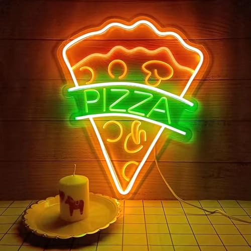 NEON LED Licht, dekorative Wand-Leuchte, Pizza Stück, orange grün, ca. 30 x 25 x 2 cm, Deko-Licht, Wohnzimmer, Gaming-Zimmer, Nachtlicht für Schlafzimmer, Gamer Design-Lampe, USB-Betrieb NEON LED Licht, dekorative Wand-Leuchte, Pizza Stück, orange grün, ca. 30 x 25 x 2 cm, Deko-Licht, Wohnzimmer, Gaming-Zimmer, Nachtlicht für Schlafzimmer, Gamer Design-Lampe, USB-Betrieb von Kopper-24