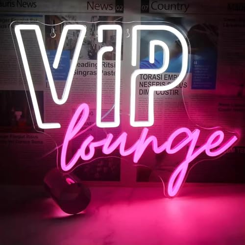 NEON LED Licht, dekorative Wand-Leuchte, VIP lounge, pink, ca. 42 x 32 x 2 cm, Deko-Licht, Wohnzimmer, Gaming-Zimmer, Nachtlicht für Schlafzimmer, Gamer Design-Lampe, USB-Betrieb NEON LED Licht, dekorative Wand-Leuchte, VIP lounge, pink, ca. 42 x 32 x 2 cm, Deko-Licht, Wohnzimmer, Gaming-Zimmer, Nachtlicht für Schlafzimmer, Gamer Design-Lampe, USB-Betrieb von Kopper-24