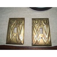 stilisierte Mohnblumen Lichtschalter Aus Glas stilisierte Mohnblumen Lichtschalter Aus Glas von KopperKitty