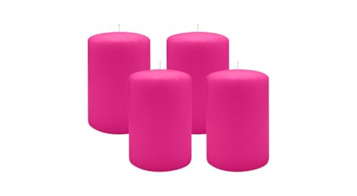 4er Set Adventskranzkerzen Fuchsia Pink Ø 100 x 150 mm 4er Set Adventskranzkerzen Fuchsia Pink Ø 100 x 150 mm von Kopschitz Kerzen