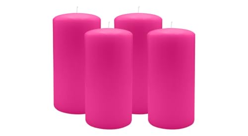 4er Set Adventskranzkerzen Fuchsia Pink Ø 80 x 150 mm 4er Set Adventskranzkerzen Fuchsia Pink Ø 80 x 150 mm von Kopschitz Kerzen