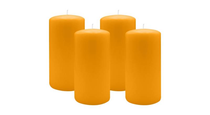 Kopschitz Kerzen Stumpenkerze 2er Set Stumpenkerzen/Adventskranzkerzen Honig Ø 100 x 250 mm von Kopschitz Kerzen