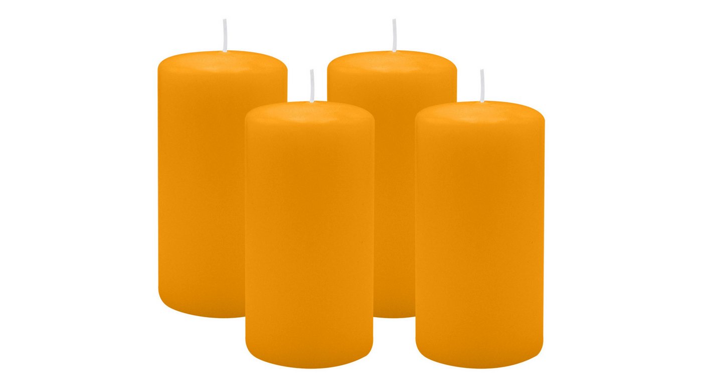 Kopschitz Kerzen Stumpenkerze 4er Set Stumpenkerzen/Adventskranzkerzen Honig Ø 60 x 100 mm Kopschitz Kerzen Stumpenkerze 4er Set Stumpenkerzen/Adventskranzkerzen Honig Ø 60 x 100 mm von Kopschitz Kerzen