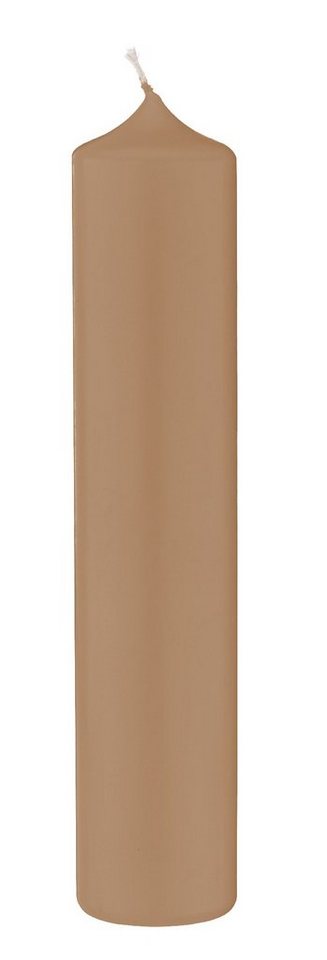 Kopschitz Kerzen Stumpenkerze Altarkerzen 10% BW-Anteil Portobello Nougat 250 x Ø 70 mm, 12 Stück von Kopschitz Kerzen