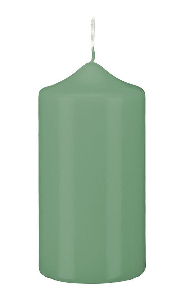 Kopschitz Kerzen Stumpenkerze Spitzkopf Stumpen Kerzen Seafoam Seegrün 15 x Ø 8 von Kopschitz Kerzen