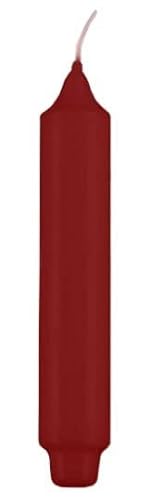 Stabkerzen mit Zapfenfuß Rotbraun 17 x Ø 3 cm, 12 Stück von Kopschitz Kerzen