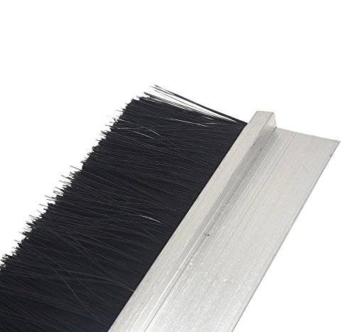 Kora Bürstendichtung 90cm Alu-h-Profil Zugluftstopper Fliegendichtung Rolladendichtung von Kora