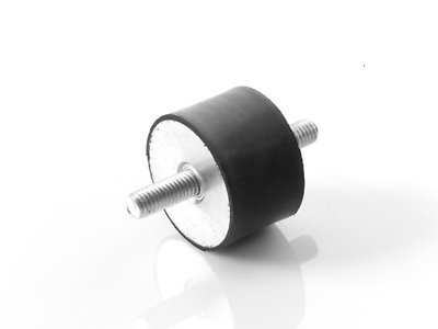 Maschinenfuß Möbelfuß Gummi-Metall-Element mit 2-seitigem Gewinde Diverse Größen TypA (M8 x 23, 40 x 35) von Kora