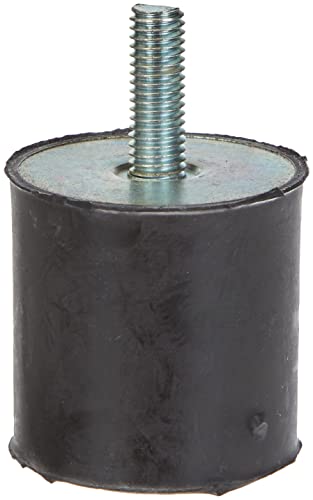 WONEEY Möbelfuß Gummi-Metall-Element mit einseitigem Gewinde Diverse Größen TypD (M8 x 23, 40 x 40) Schwarz Quadratisch für Maschinen, Kompressoren, Motoren, Pumpen und andere Geräte von WONEEY