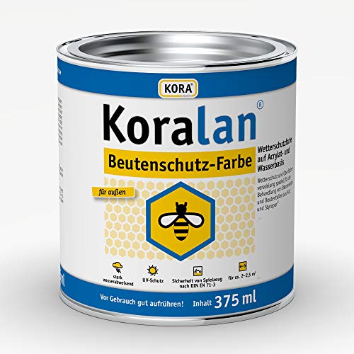 Kora Beutenschutz Lack Beutenfarbe Bienen Farbe Blau 375ml von Koralan