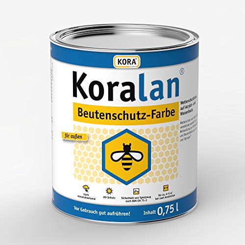 Kora Beutenschutz Lack Beutenfarbe Bienen Farbe Weiß 750ml Kora Beutenschutz Lack Beutenfarbe Bienen Farbe Weiß 750ml von KORA