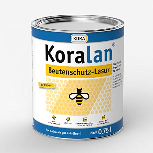 Koralan Beutenschutz Lasur Bienen Farbe Tannengrün 750ml von Koralan