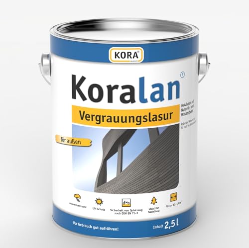 Koralan Vergrauungslasur 2,5l; Profilasur (Basalt) von Koralan