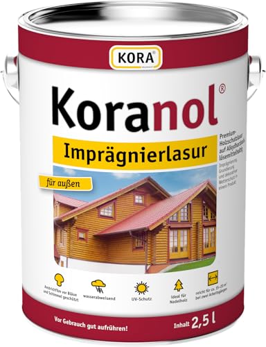 Koranol Imprägnierlasur Aussenlasur Holzschutzlasur Teak 0,75L von Koranol Imprägnierlasur