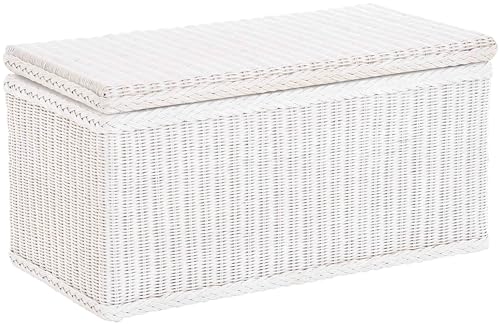 Korb-Outlet Truhe/Wäschetruhe aus Rattan (Weiß, Klein) von Korb-Outlet