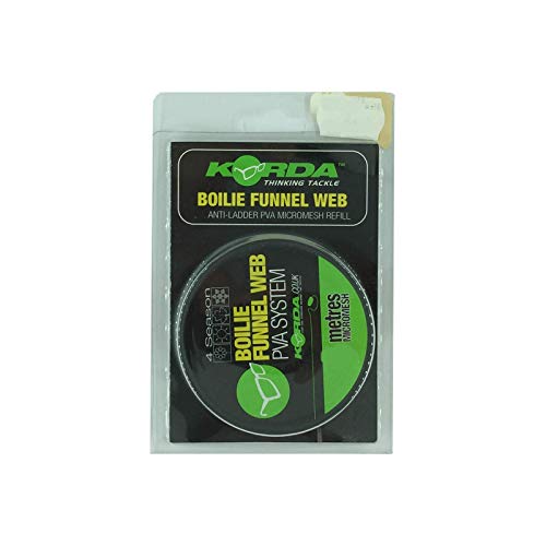 Korda Boilie Funnel Web Micromesh Refill - 20m PVA Schlauch, Netzschlauch, PVA-Beutel, Futterbeutel von Korda