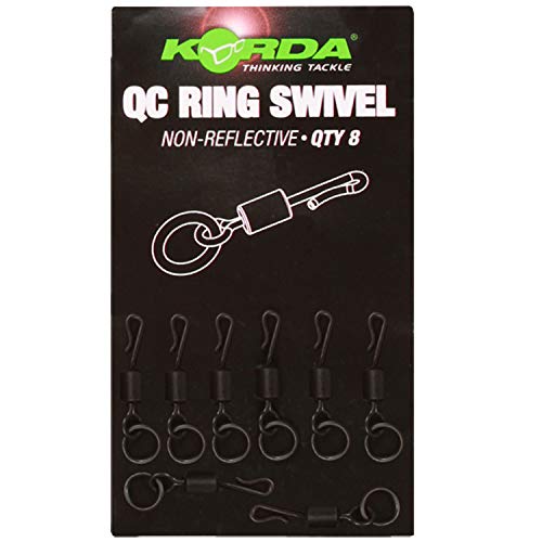 Korda Kwik Change Ring Swivel , 10 Angelwirbel Größe:8 von Korda