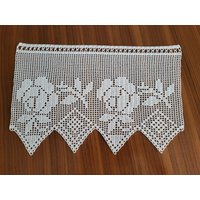 Gehäkelte Scheibengardine von KordisHaekelshop