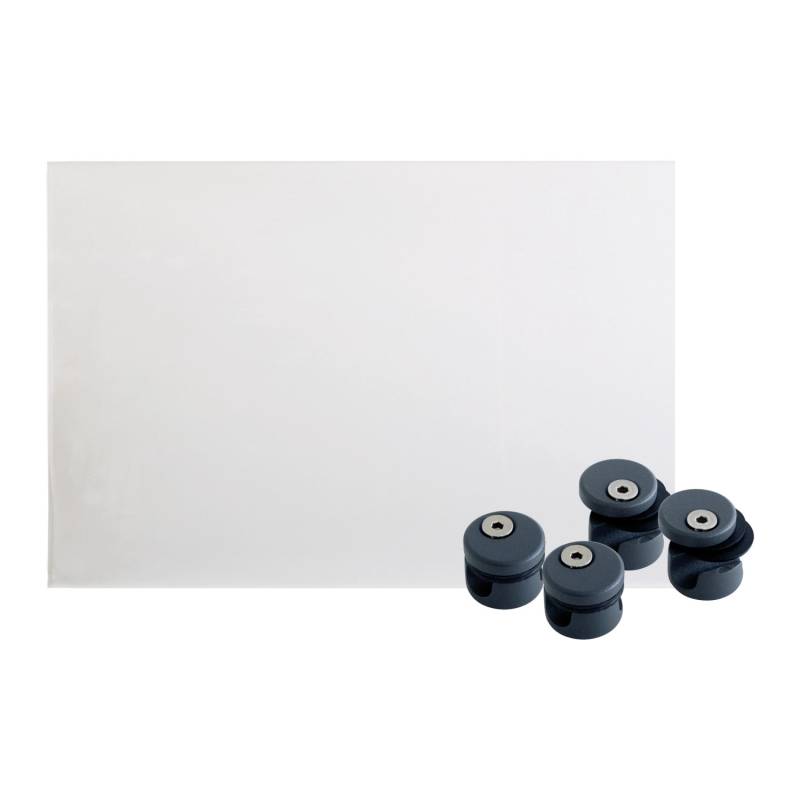 Kordo Geländerschutzplatte Mit 4-er Set Befestigungsstützen Anthrazit von Kordo