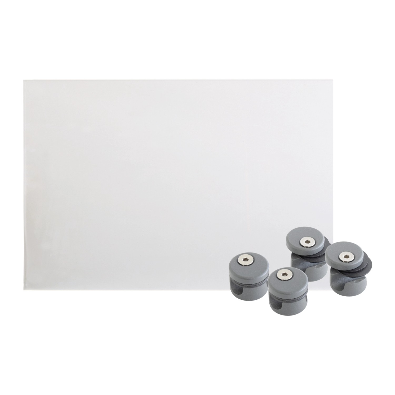 Kordo Geländerschutzplatte Mit 4-er Set Befestigungsstützen Grau Kordo Geländerschutzplatte Mit 4-er Set Befestigungsstützen Grau von Kordo