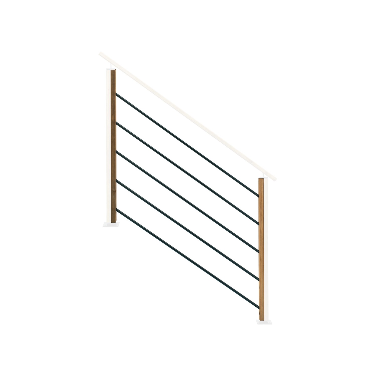 Kordo Geländerset Für Treppenlauf Aus Holz Moka Stäbe Schwarz Kordo Geländerset Für Treppenlauf Aus Holz Moka Stäbe Schwarz von Kordo